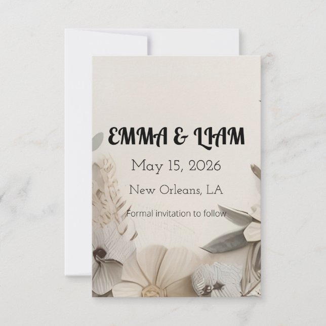 Convites personalizados elegantes (Frente)