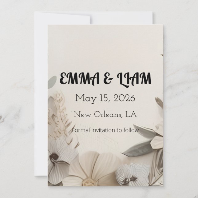 Convites personalizados elegantes (Frente)