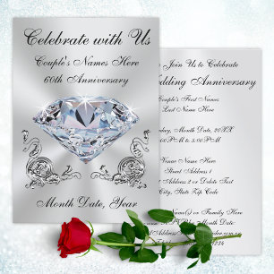 Convites Personalizados para Aniversário de 60 Ano