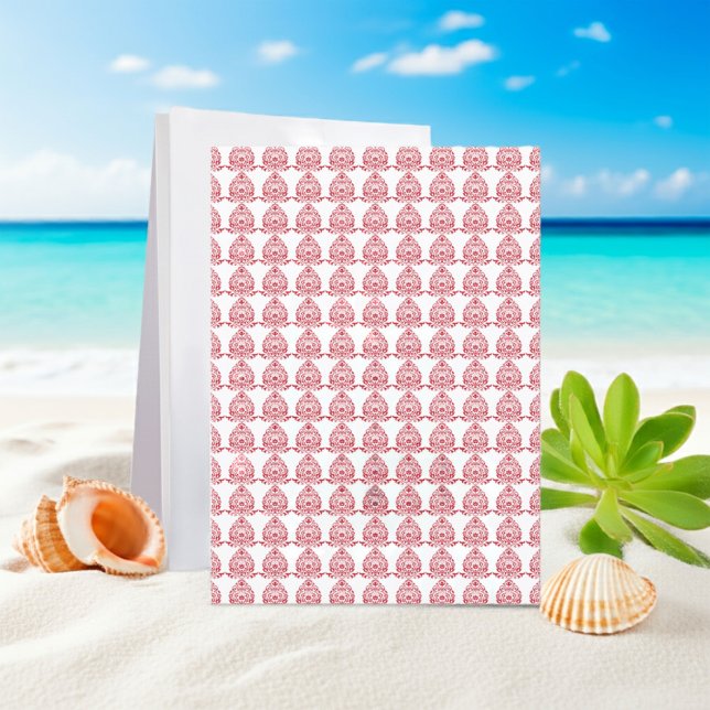 Convites Personalizados para Cada Evento | Zazzlem (Red florals meet modern minimalism. #zazzlemade #patternlove #stationerystyle)