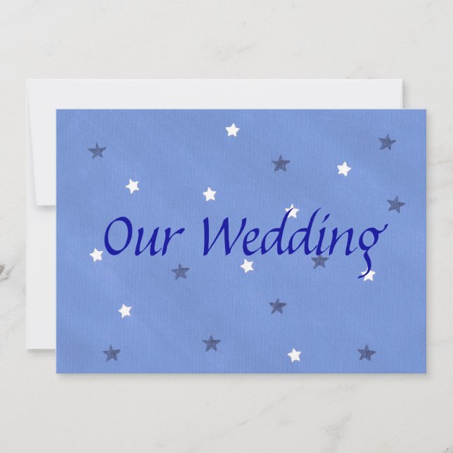 Convites personalizados para Casamento de Estrelas (Frente)