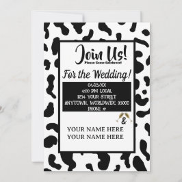 Convites personalizados para Casamento de Vaca-Imp
