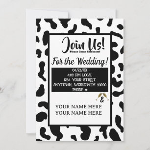 Convites personalizados para Casamento de Vaca-Imp
