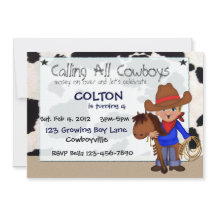 Convites Personalizados para Cowboys