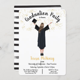 Convites personalizados para graduação em retrato