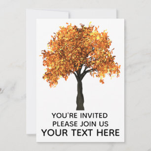 Convites personalizados para o outono