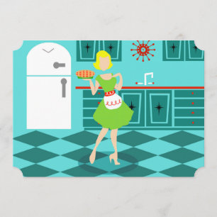 Convites personalizáveis para Dias de as mães retr