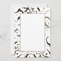 Convites Planos Abstratos Modernos e Elegantes