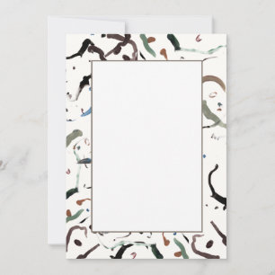 Convites Planos Abstratos Modernos e Elegantes