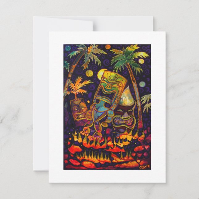 Convites quentes da lava de Tiki (Frente)