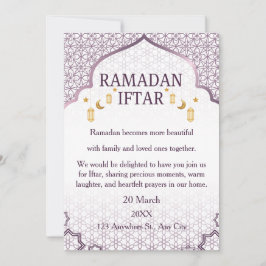 Convites Ramadan Mubarak – Iftar de Família Elegan