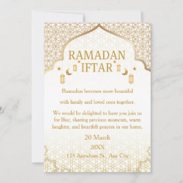 Convites Ramadan Mubarak – Iftar de Família Elegan