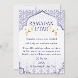 Convites Ramadan Mubarak – Iftar Familiar Elegante
