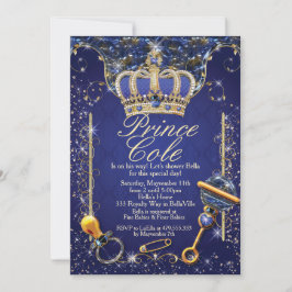 Convites reais do chá do príncipe bebé