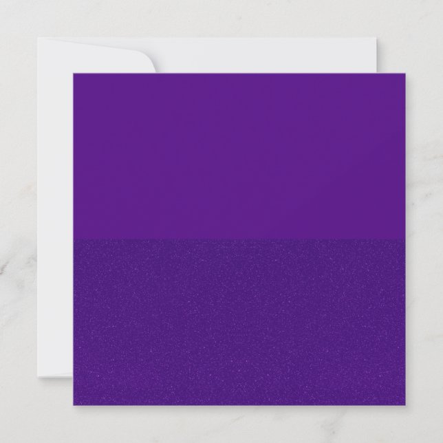 Convites Retangulares Roxo Meia Brilho & Matte (Frente)