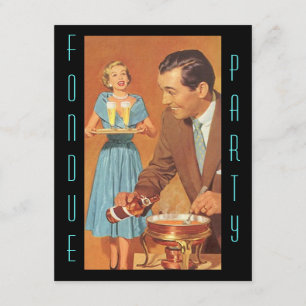 Convites retros elegantes do tema do partido do