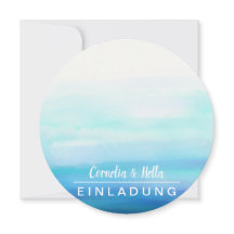 Convites Românticos Pastéis cheios de cor