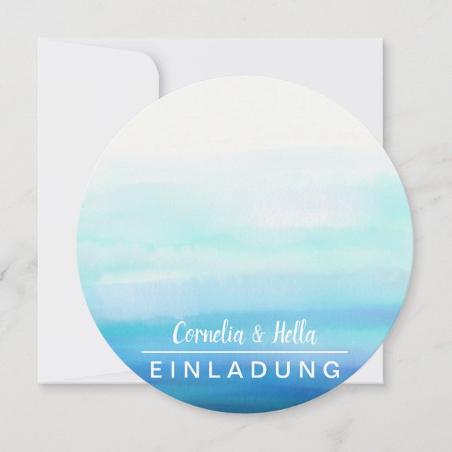 Convites Românticos Pastéis cheios de cor (Frente)