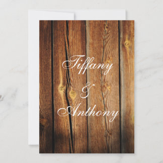 Convites Rustic Country Barn Wood Wedings