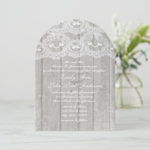 Convites Rustic Country Lace Barn Para Casamento D
