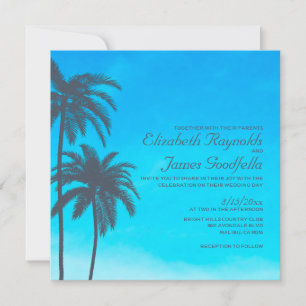 Convites Rustic Palm Tree Casamento