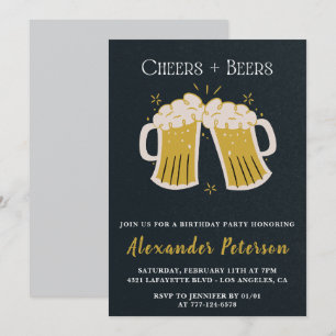Convites rústicos de 31 anos de idade Cheers Beers