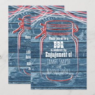 Convites Rústicos de Pote de Pedreiro Vermelho Bra