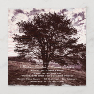 Convites rústicos do casamento do país do carval