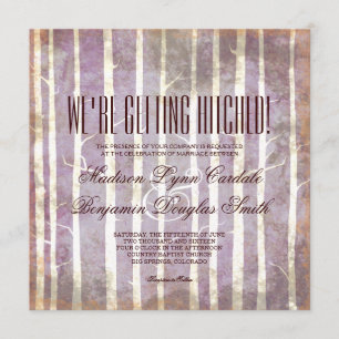 Convites rústicos do casamento outono das árvores