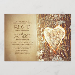 convites rústicos velhos do jantar de ensaio do