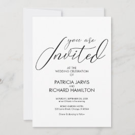 Convites Simples de Casamento Elegante e Sofistica