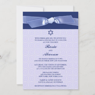 Convites Simples de Casamento Judaico