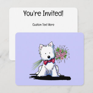 Convites Simples do KiniArt Westie