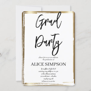 Convites simples para Festa de formatura