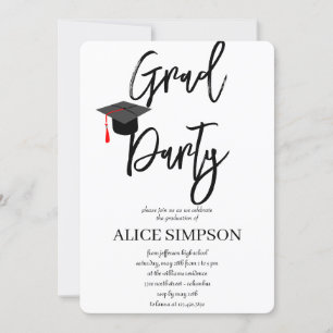 Convites simples para Festa de formatura