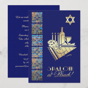 Convites Simples Personalizados do Seder de Passag