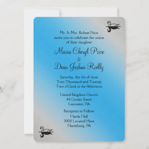 Convites Swan Wedding