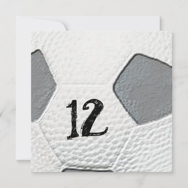 Convites Temáticos de Futebol para Aniversário de  (Frente)