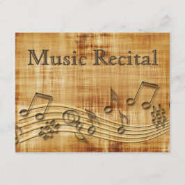 Convites unisex do considerando da música do