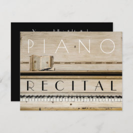 Convites unisex do considerando do piano do