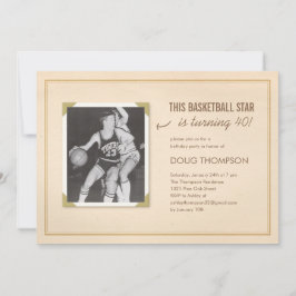 Convites velhos do aniversário da foto do fraseio