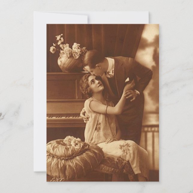 Convites Vintage Casamento Aniversário Noivado (Frente)