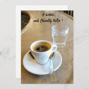 Cooffe com cartão plano de melhor amigo