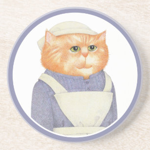 COOK CAT Porta copos Sandstone Round