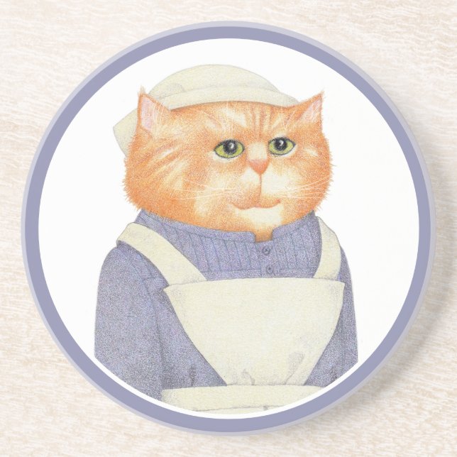 COOK CAT Porta copos Sandstone Round (Frente)