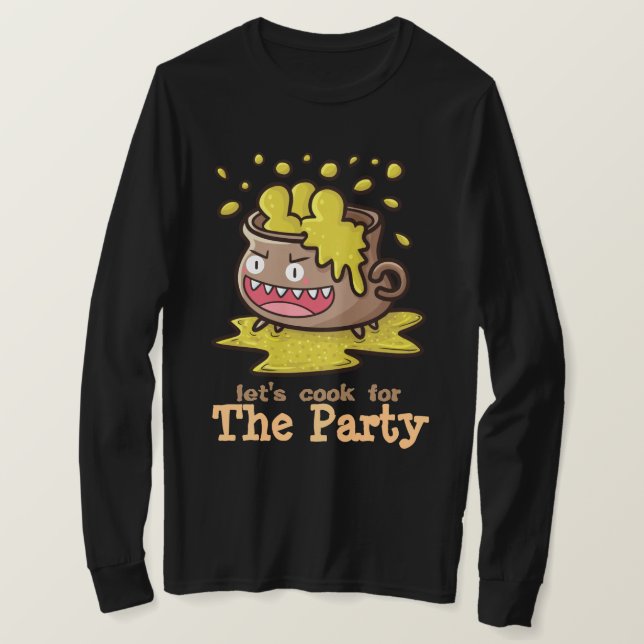 Cook de vamos para a Camisa T da Parte (Frente do Design)