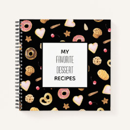 Cookbook de receitas de deserto favorito