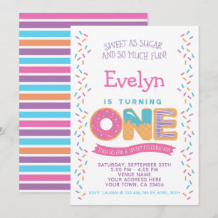 Cookie de Sorvete rosquinha, doce Convite de Anive