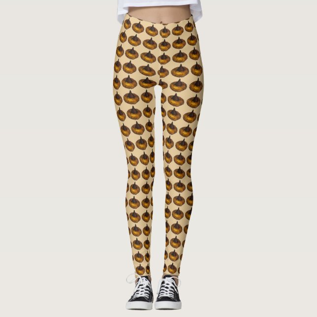 Cookie Foodie Leggings de chocolate de amendoim (Frente)