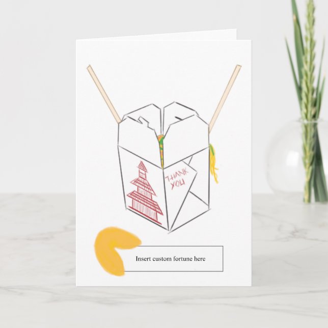 Cookie Fortune Personalizado com Cartão de Saudaçã (Frente)